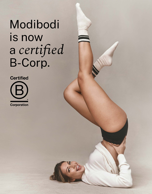 B Corp menstruační kalhotky Modibodi