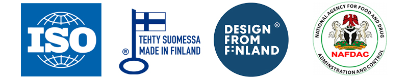 Certifikace menstruačních kalíšků - ISO, Made in Finland, NAFDAC