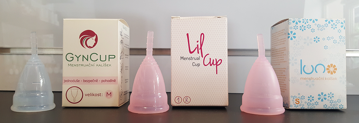 Menstruační kalíšek GynCup, Lilcup a Luno