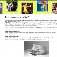 Web pro ženy Kalíšek.cz v roce 2007