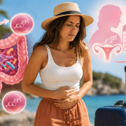 Cestovní zácpa a estrogenový reflux: Jak zpomalené trávení na dovolené ovlivňuje menstruaci